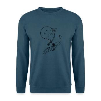 Art Deco Space Camel - Unisex Pullover - Indigoblau - Vorne