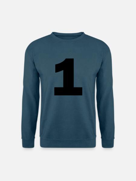 1 - Unisex Pullover - Indigoblau