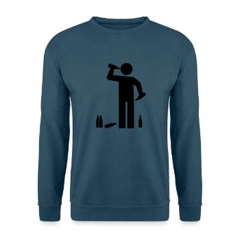 Drunk Man - Betrunkener Mann - Unisex Pullover - Indigoblau - Vorne