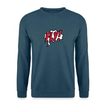 fliegen - Unisex Pullover - Indigoblau - Vorne