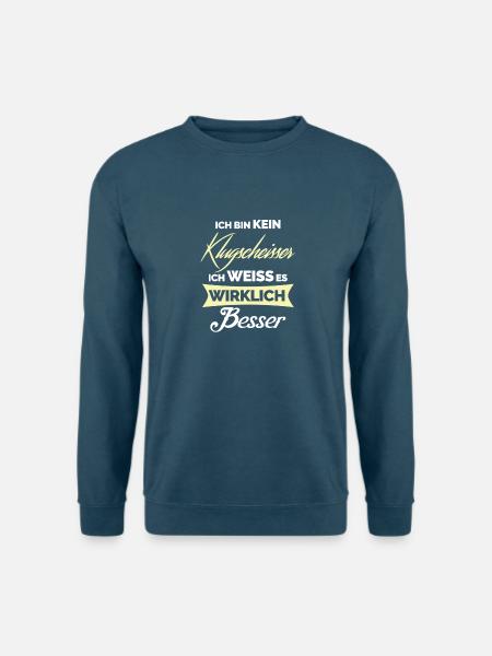 Klugscheisser - Unisex Pullover - Indigoblau