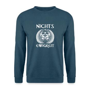 Nichts ist für die Ewigkeit - Unisex Pullover - Indigoblau - Vorne