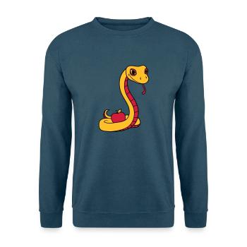 teufel boese suende apfel eva adam mensch gott ver - Unisex Pullover - Indigoblau - Vorne