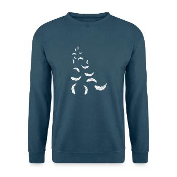 Federn - Unisex Pullover - Indigoblau - Vorne