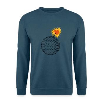 golfbombe - Unisex Pullover - Indigoblau - Vorne