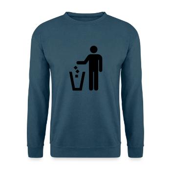 Wurf Entsorgung - Unisex Pullover - Indigoblau - Vorne