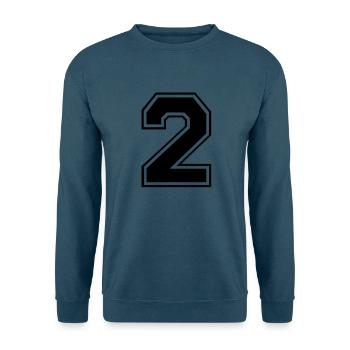 zwei - Unisex Pullover - Indigoblau - Vorne