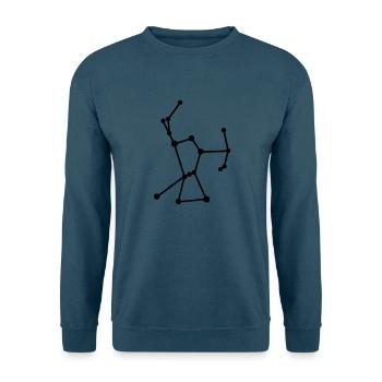 Orion - Glow in the dark - Unisex Pullover - Indigoblau - Vorne
