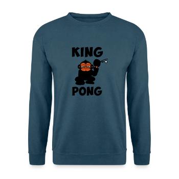 ping pong Tischtennis, lustige Stimmung - Unisex Pullover - Indigoblau - Vorne