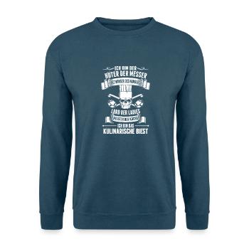 Kulinarisches Biest Koch - Unisex Pullover - Indigoblau - Vorne