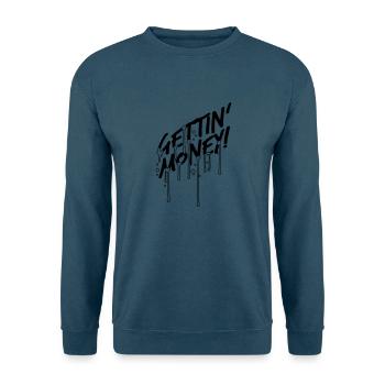 tropfen blut graffiti symbol dollar gettin money z - Unisex Pullover - Indigoblau - Vorne