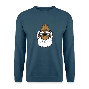 gesicht kopf scheisse kacke sauer boese veraergert - Unisex Pullover - Indigoblau - Vorne