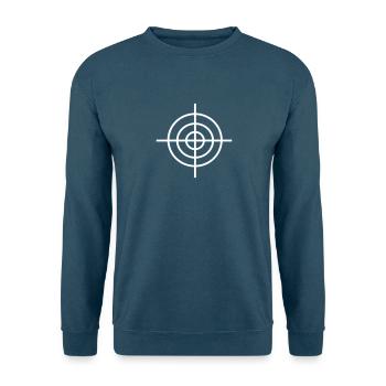 Zielscheibe - Unisex Pullover - Indigoblau - Vorne