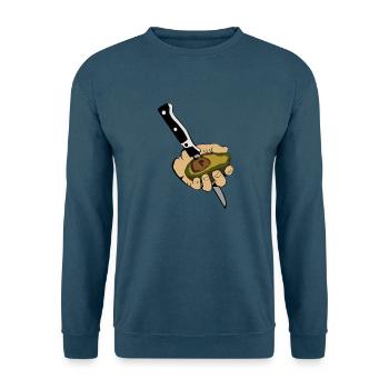 Avocado Hand 1 - Unisex Pullover - Indigoblau - Vorne