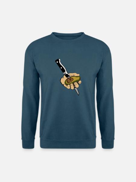 Avocado Hand 1 - Unisex Pullover - Indigoblau
