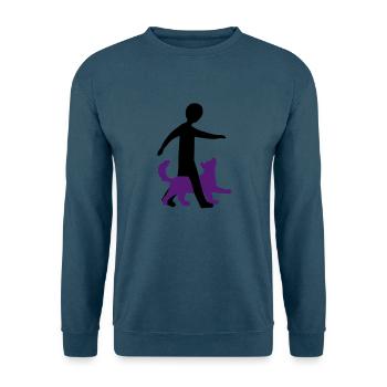 Dog Dancing 1-3 - Unisex Pullover - Indigoblau - Vorne