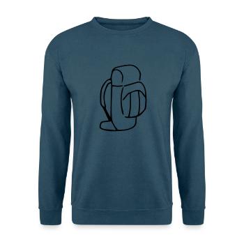 Rucksack,Backpack,packen,Ranzen - Unisex Pullover - Indigoblau - Vorne