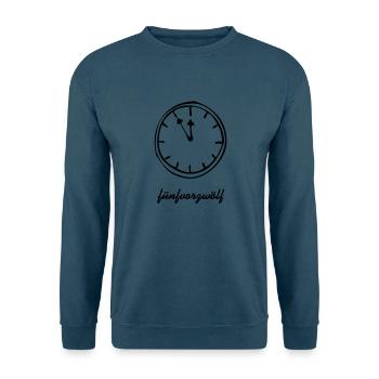 Uhr - Unisex Pullover - Indigoblau - Vorne