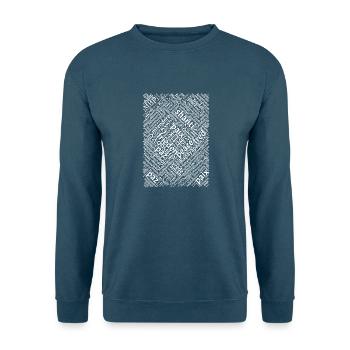 Frieden in vielen Sprachen - Unisex Pullover - Indigoblau - Vorne