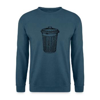 Mülleimer - Unisex Pullover - Indigoblau - Vorne
