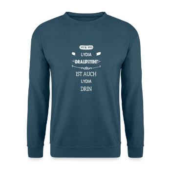 LYDIA - Unisex Pullover - Indigoblau - Vorne
