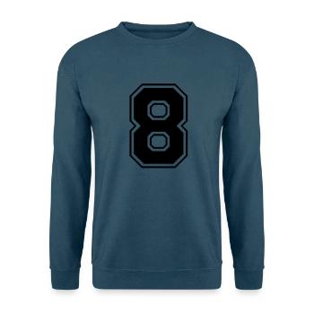 acht - Unisex Pullover - Indigoblau - Vorne