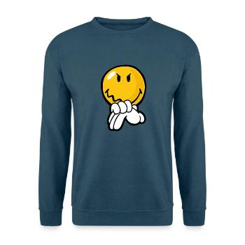 Smiley Anger Vengeful - Unisex Pullover - Indigoblau - Vorne