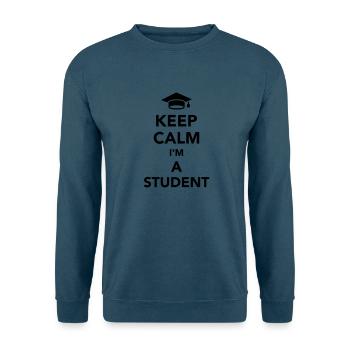 Student - Unisex Pullover - Indigoblau - Vorne