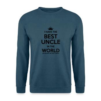 i have the best uncle in the world - Unisex Pullover - Indigoblau - Vorne