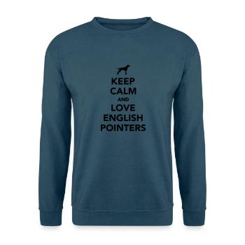 English Pointer - Unisex Pullover - Indigoblau - Vorne