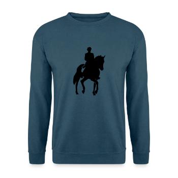 Dressur - Unisex Pullover - Indigoblau - Vorne