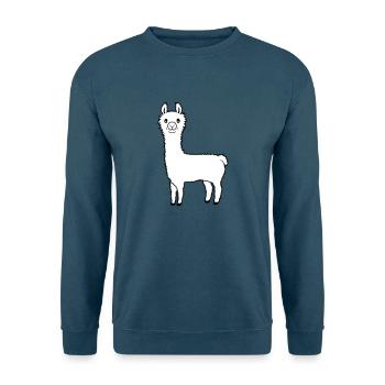 Lieblingstier Lama Alpaka - Unisex Pullover - Indigoblau - Vorne