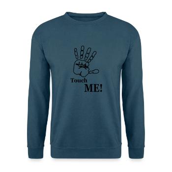 Touch Me! Hand - Unisex Pullover - Indigoblau - Vorne