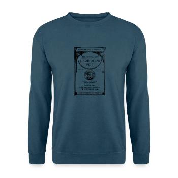 poe book cover - Unisex Pullover - Indigoblau - Vorne