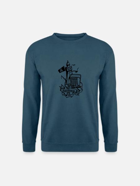 Hamburg - Unisex Pullover - Indigoblau