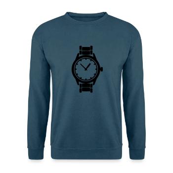 uhr - Unisex Pullover - Indigoblau - Vorne
