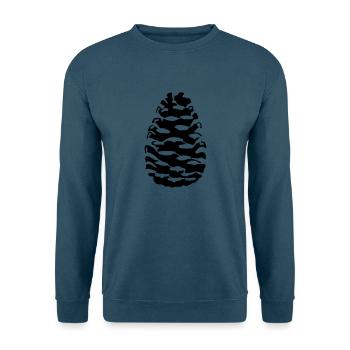 Tannenzapfen Zapfen Pine - Unisex Pullover - Indigoblau - Vorne