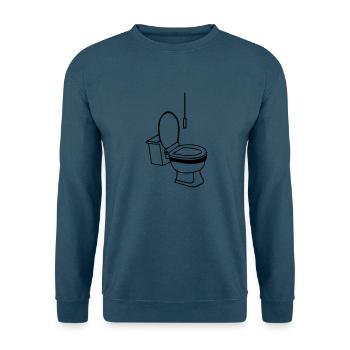 Toilette - Unisex Pullover - Indigoblau - Vorne