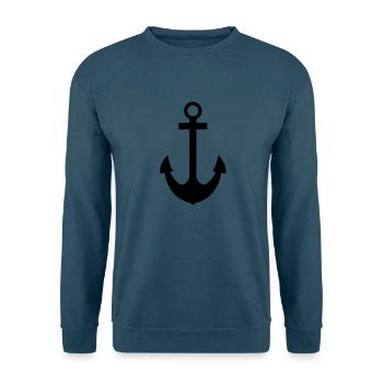 anchor - anker - Unisex Pullover - Indigoblau - Vorne