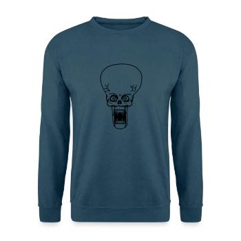 kopf gesicht böse hässlich ekelig tentakel monster - Unisex Pullover - Indigoblau - Vorne
