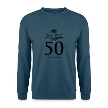50 koenigliche krone - Unisex Pullover - Indigoblau - Vorne