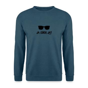 Ja oder Ja? - Unisex Pullover - Indigoblau - Vorne
