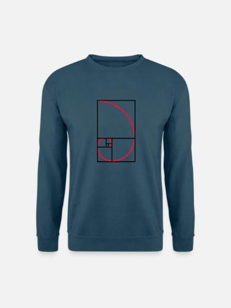 Fibonacci Kurve goldener Schnitt Art - Unisex Pullover - Indigoblau