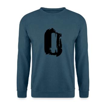 O - Buchstabe - Unisex Pullover - Indigoblau - Vorne