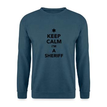 Sheriff - Unisex Pullover - Indigoblau - Vorne