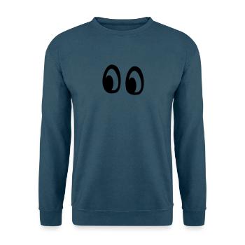Große Augen - Unisex Pullover - Indigoblau - Vorne