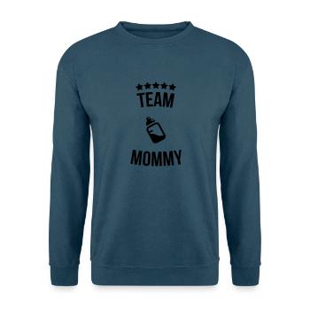Team Mommy Mutti Mutter Fläschchen Milch - Unisex Pullover - Indigoblau - Vorne