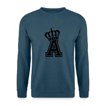 Buchstabe A - Unisex Pullover - Indigoblau - Vorne