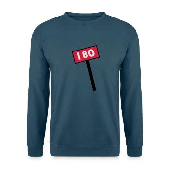 180 dart Dart 180 darts zielscheibe volltreffer - Unisex Pullover - Indigoblau - Vorne