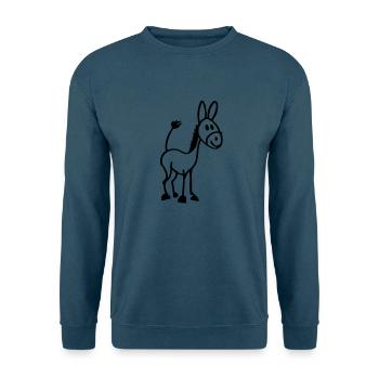 Kleiner Esel - Unisex Pullover - Indigoblau - Vorne